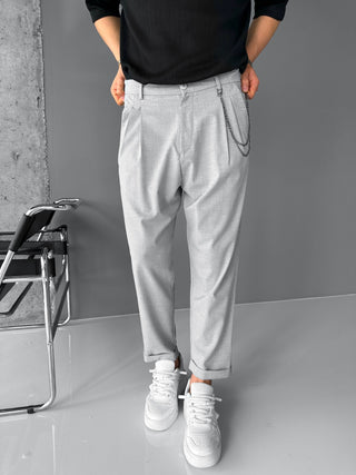 BOYFRIEND TROUSERS GRAY