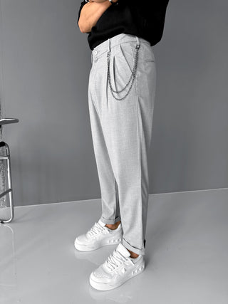 BOYFRIEND TROUSERS GRAY