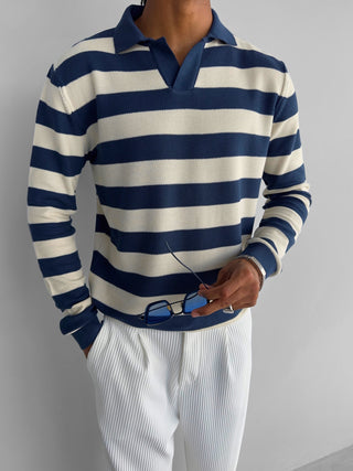 OVERSIZE POLO KNIT SWEATER 