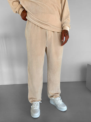 LOOSE FIT VELVET CORD PANT BEIGE
