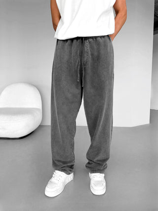 LOOSE FIT WASHED JOGGER ANTHRACITE