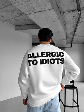 OVERSIZE ALLERGIC SWEATSHIRT WHITE