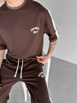 OVERSIZE CHAMPION T-SHIRT BROWN