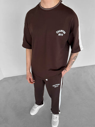 OVERSIZE CHAMPION T-SHIRT BROWN