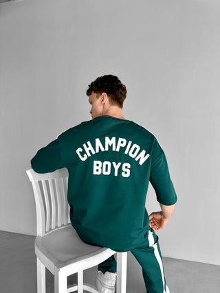 OVERSIZE CHAMPION T-SHIRT PETROL