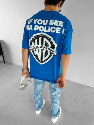 OVERSIZE DA POLICE T-SHIRT BLUE