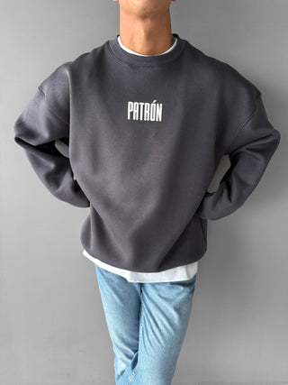 OVERSIZED PATRON SWEATER ANTHRACITE