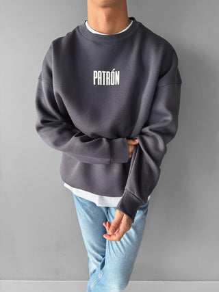 OVERSIZED PATRON SWEATER ANTHRACITE