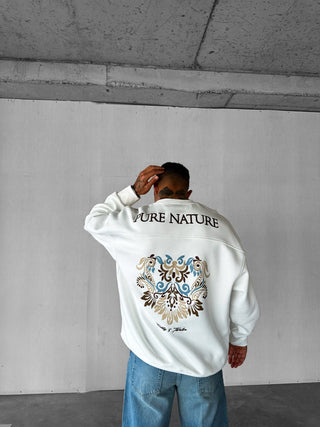 OVERSIZED PURE NATURE SWEATER WHITE