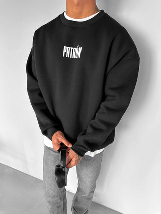 OVERSIZED PATRON SWEATER BLACK