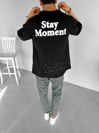 OVERSIZE STAY MOMENT T-SHIRT BLACK