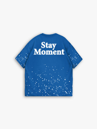 OVERSIZE STAY MOMENT T-SHIRT SAX BLUE