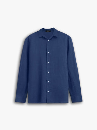 OVERSIZE UNICOLOR BASIC SHIRT NAVY