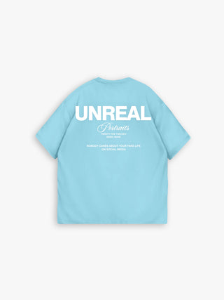 OVERSIZE UNREAL T-SHIRT BABY BLUE