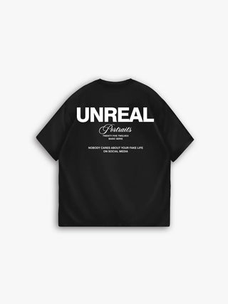 OVERSIZE UNREAL T-SHIRT BLACK