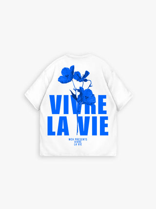 OVERSIZE VIVRE LA VIE T-SHIRT WHITE