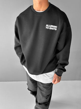 OVERSIZE ALLERGIC SWEATSHIRT BLACK