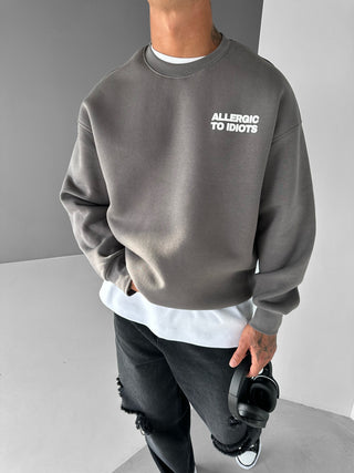 OVERSIZE ALLERGIC SWEATSHIRT GRAY