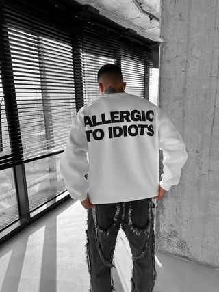 OVERSIZE ALLERGIC SWEATSHIRT WHITE