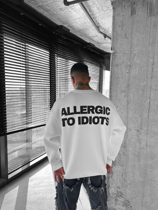 OVERSIZE ALLERGIC SWEATSHIRT WHITE