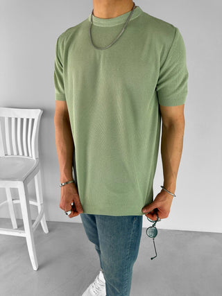 REGULAR BASIC KNIT T-SHIRT MINT