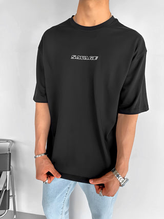 SAVAGE TIGER OVERSIZE T-SHIRT BLACK